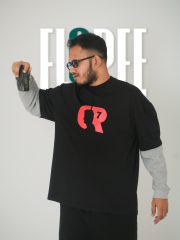 CR7-Both print Double Sleeve Drop Shoulder T-Shirt - Image 4