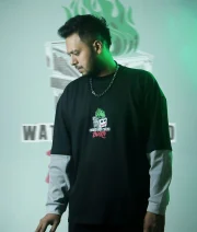 Burn world-Both print Double Sleeve Drop Shoulder T-Shirt - Image 3