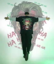 Burn world-Both print Double Sleeve Drop Shoulder T-Shirt - Image 2