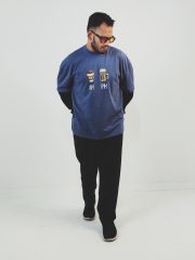 Am pm Front Print Double Sleeve Drop Shoulder T-Shirt - Image 5