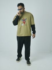 Spider-love-front print Double Sleeve Drop Shoulder T-Shirt - Image 4