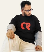 CR7-Both print Double Sleeve Drop Shoulder T-Shirt