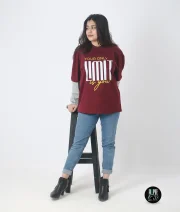 Only Limit-Front Print Full Sleeve Drop Shoulder T-Shirt - Image 6