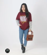 Only Limit-Front Print Full Sleeve Drop Shoulder T-Shirt - Image 5